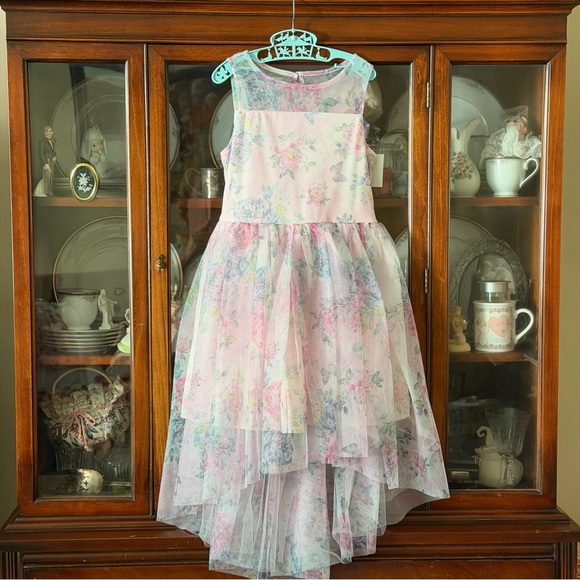 zenzi Other - Girls pink spring floral dress girls size 7/8